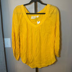 Maeve  Anthropologie NWT Boswell Peasant‎ Blouse Mustard Yellow Size 4 Photo 2