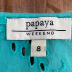 Papaya  Turquoise Eyelet Sleeveless Top 8 Photo 2
