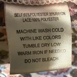 Indigo Rose XL Floral Kimono Cardigan Lace Trim Boho Fest Hippie Cottage Spring Purple Photo 5