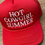 Hot Cowgirl Summer Trucker Hat Red Photo 1