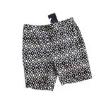 Mario Serrani NWT Womens  Tummy Control 9” Royal Print Bermuda Shorts - Sz 2 Photo 3