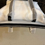 Walter Baker CARLY BAG Classic Canvas and Vegan‎ Leather Tote White Photo 4
