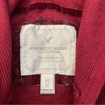 American Eagle  Vintage Y2K Waffle Knit Tunic Henley Hoodie Long Sleeve Top Photo 1