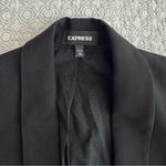 EXPRESS Black Ruched Sleeve Boyfriend Blazer Size XS Photo 5