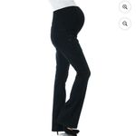 Just Black Maternity Dark Blue Full Panel Flare Denim Jeans Photo 1