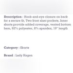 Lady Hagen Empower Variegated Stripe Skort Golf Skirt w Shorts Women’s Size 10 Photo 7