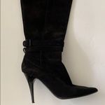 Burberry  Black suede boots heels 37 7 Italy Zipper C Photos for best description Photo 7