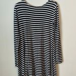 Old Navy Black And White Striped Dress Photo 1