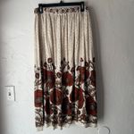 Source Unknown Max Studio Large Bohemian Floral Maxi Skirt High Waisted Elastic Waist Peasant Photo 4