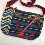 Sun N Sand Paul Brent Nautical Anchor Crossbody Bag Coastal Beach Vacation Blue Photo 1