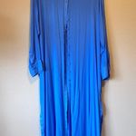 Universal Standard  Blue Button Down Cardigan Sweater Womens 20 Beachy Casual Photo 1