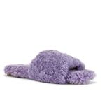 Raye Shearling Sandal in Lilac Color:Lilac Photo 0