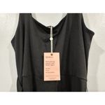 Quince  Black Tencel Jersey Side Tie Dress Sleeveless Midi Wrap Sz Large L NEW Photo 1