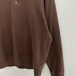 Roundtree & Yorke Brown Quarter Zip Sweater Photo 3