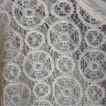 Two by Vince Camuto Tribal Beat Lace Inset Shark Bite‎ Hem Shirt Top Chalk Sz XL Photo 12