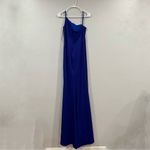 La Femme  28176 Royal Blue One Sleeve Gown 6 Photo 4