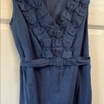 Yoana Baraschi  Navy Bow Detailing Waist Tie Sleeveless Blouse - Size 4 Photo 5