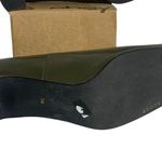 Karen Scott  Soft Step Chunky Heels 7 Leather Green Square Toe 38PE Photo 4