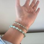 Seafoam Beaded Bracelets Set of 2 Blue Photo 2