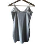 H&M  White Ribbed Mini Dress Medium Fitted Lace spaghetti strap bodycon sexy Photo 1