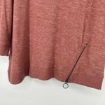 Democracy  Oversized Cowl Neck Sweater Pink Slouchy Zipper Detail Size M Photo 4