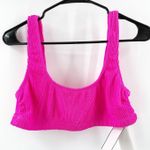 Good American  Bikini Top Size 2XL/3XL NWT Always Fits Scoop NWT Hawaiian Pink Photo 1