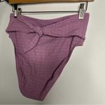 Jessica Simpson  High-Waisted Textured Bikini Bottoms NWOT Medium Photo 3