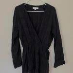 Spiritual Gangster Elegant Black Surplice Romper Size Large Photo 1