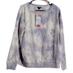 Splendid Lavender Tie Dye Waffle Knit Pullover Sweatshirt – Size M – NWT Photo 0