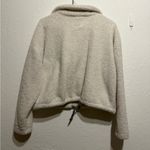 U.S. Polo Assn. Women’s Cropped Sherpa Fleece Quarter Zip Pullover Sweatshirt L Photo 10