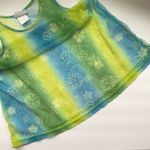 Bermuda Y2K vintage Beachwear sheer flower power tank, size medium Photo 5