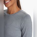 Vuori Long Sleeve Lux Crew Tee in Flint Heather MEASUREMENTS Photo 1