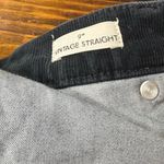 J.Crew Black 9” Vintage Straight Corduroy Pants Size 30 Tall Photo 3