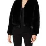 J Brand 186  Black Faux Fur Coat Photo 0