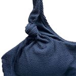 J.Crew NWT  Women's 3X Black Scrunchie Knotted Scoopneck Bikini Top Eco-Friendly Photo 1