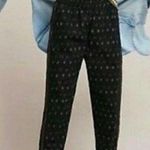 Anthropologie  Cotton Ikat Beaded Ankle Bohemian Coastal Grandma Vacation Pants S Photo 0