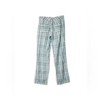 Sundance | Gigi Pant in Green White Plaid Cotton Straight Leg Pockets | M Size M Photo 1