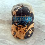 Carolina Panthers Bleach Splatter Dad Hat OS Photo 3