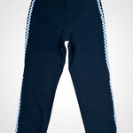 Rickrack Black Cropped Trousers Mixseven Minimalism‎ Ricrac Dressy Pants Medium Photo 0