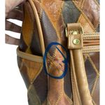 Patch work brown leather bag. Photo 6