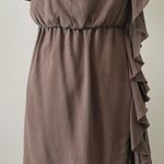 Hot & Delicious Brown Strapless Dress Photo 0