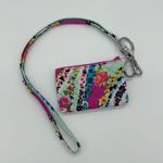 Vera Bradley Lanyard & Iconic Zip ID Case in Wildflower Paisley Photo 0