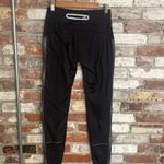 Kyodan  Black Athletic Workout Leggings Back Zipper Pocket Size P/S Photo 3