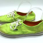 Vans  Off The Wall Canvas Sneakers Low Top Lime Green Womens 9 Mens 7.5 Photo 4