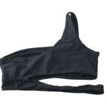 SheIn Bikini Top One Shoulder Cutout Strappy Black 160 Photo 1