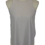 Onzie  One Size White Ribbed Tank Top Activewear Athleisure Yoga Photo 0