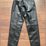 Harvé Benard Harve Bernard By Bernard Holtzman Black Leather Pants Size 6 Photo 4