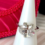 Cocktail Ring, Size 6 Pink Photo 0