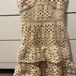 Lulus Lulu’s Beauty and Lace Pale Blush Crochet Lace Mini Dress Photo 5