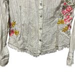 Cruel Girl Top Embroidered Butterfly Western L Floral Pearl Snap Boho Cowgirl Photo 8